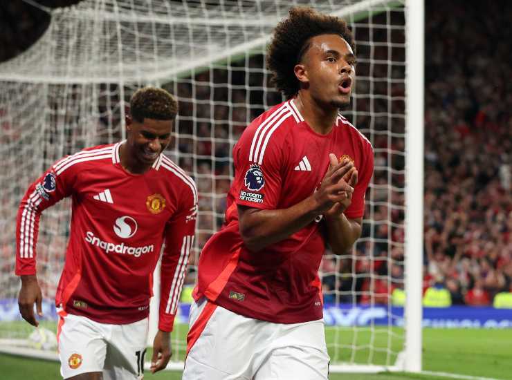 Zirkzee insieme a Rashford