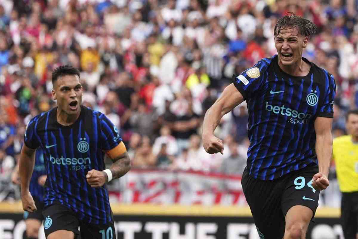 Esposito e Lautaro esultano