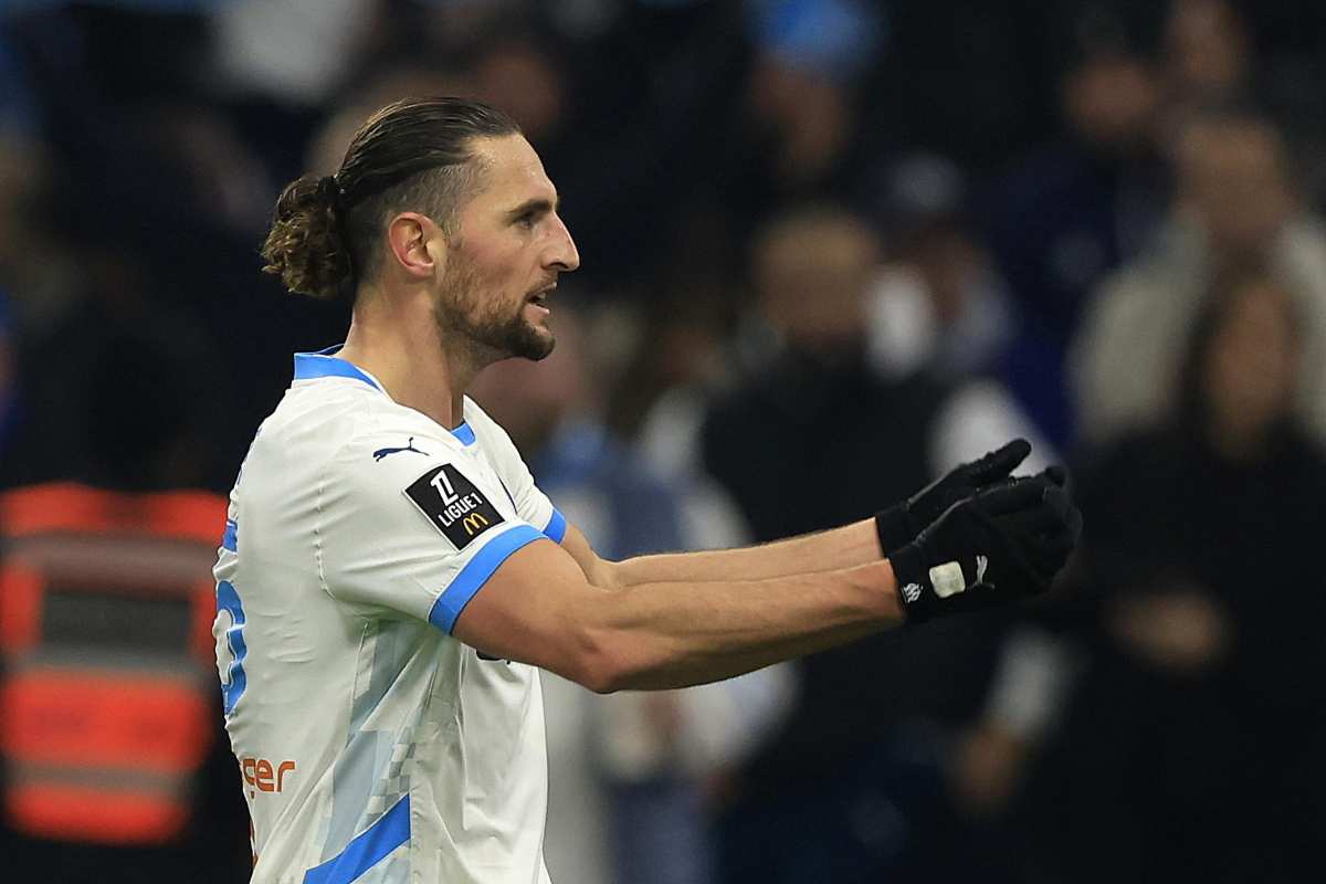 Rabiot in campo con il Marsiglia