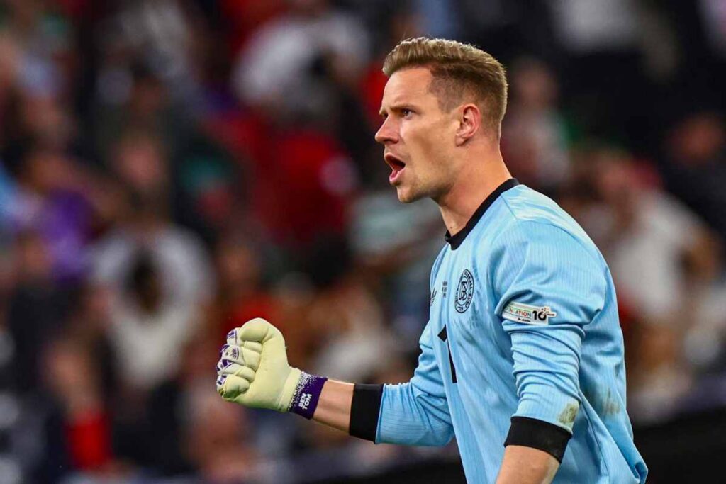 Ter Stegen esulta