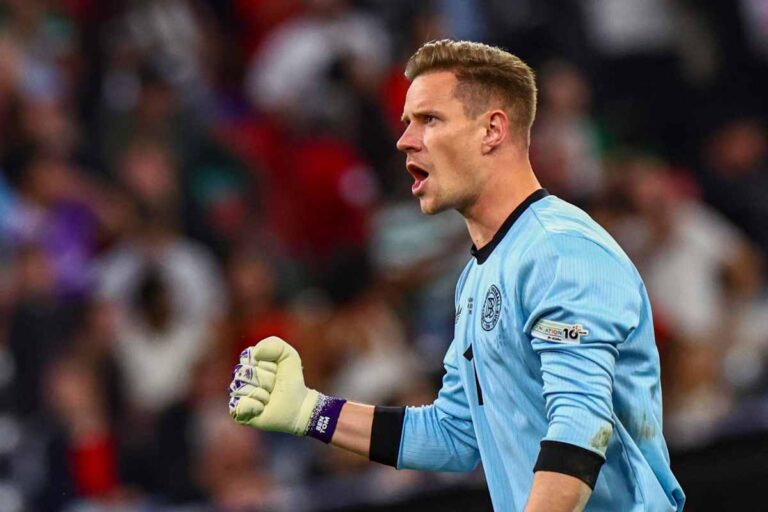 Ter Stegen esulta