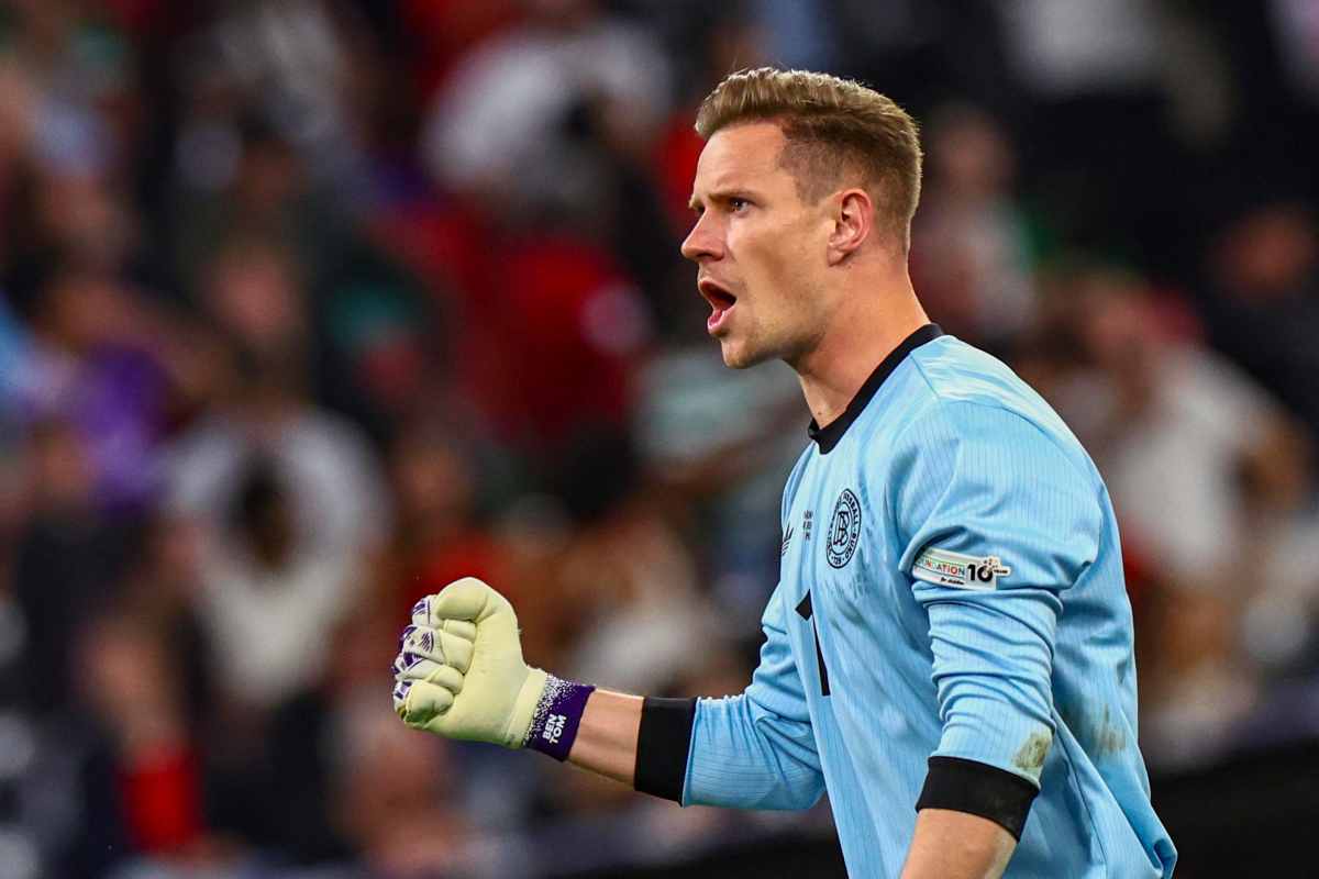 Ter Stegen esulta