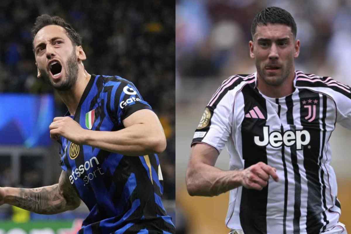 Calhanoglu e Vlahovic