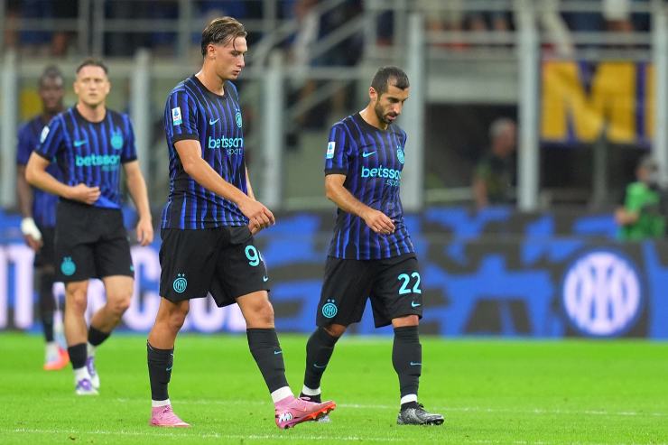 Inter in campo contro l'Udinese