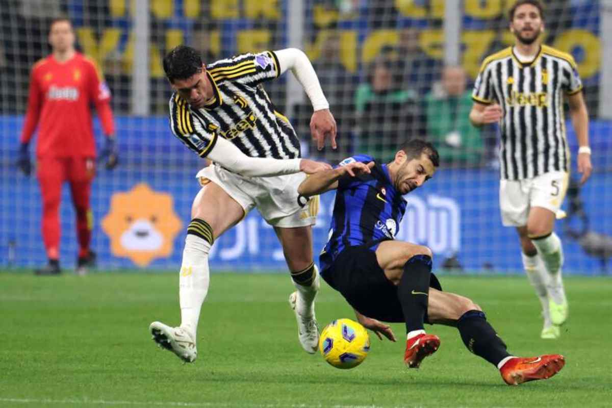 Juve ed Inter in campo