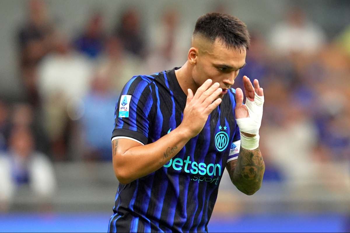 Lautaro Martinez disperato