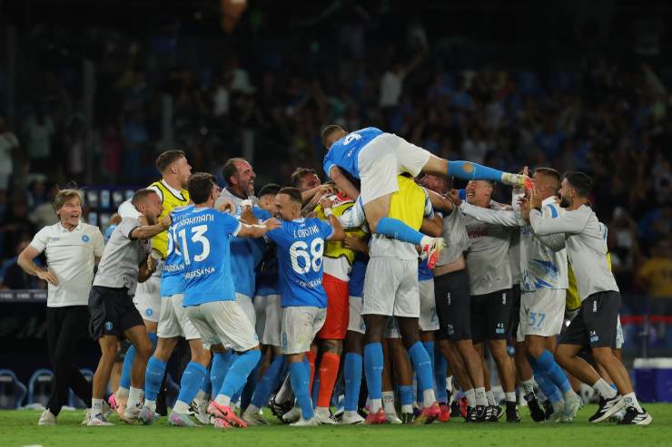 Il Napoli esulta