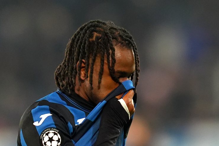 Lookman disperato in primo piano