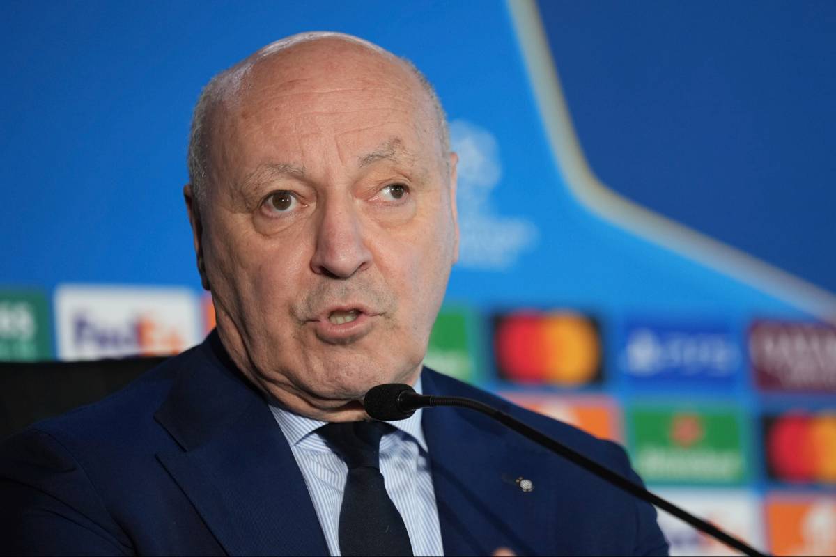 Il presidente dell'inter Giuseppe Marotta in primo piano