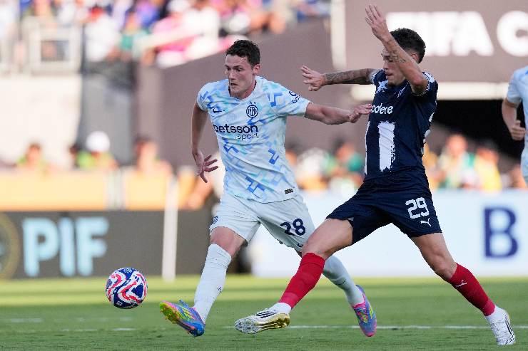 Il difensore Benjamin Pavard durante il match tra Inter e Monterrey al Mondiale per Club