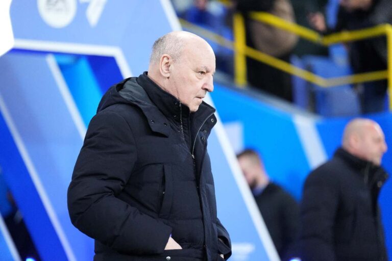 Il presidente dell'Inter Beppe Marotta in primo piano