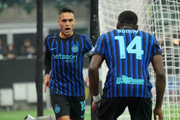 Bonny e Lautaro esultano