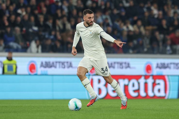 Gila in campo con la Lazio contro l'Atalanta nell'ultima di campionato