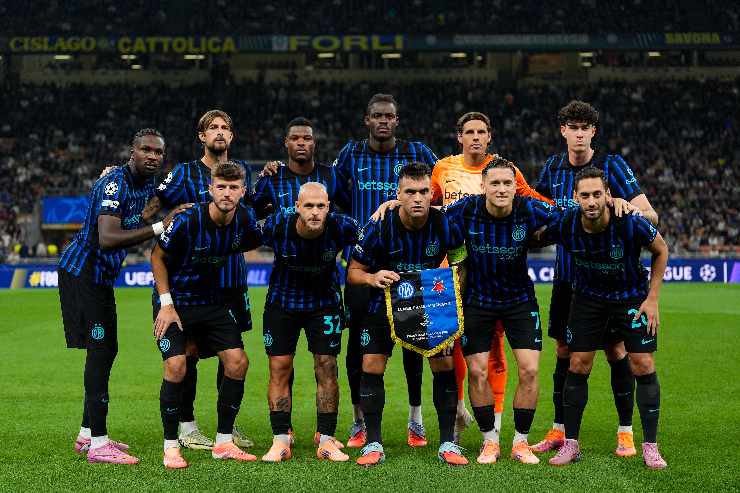 Squadra Inter in campo