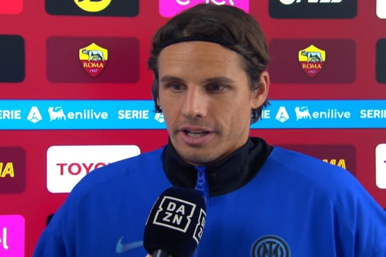 Yann Sommer nel corso di un'intervista a DAZN al termine della gara vinta contro la Roma