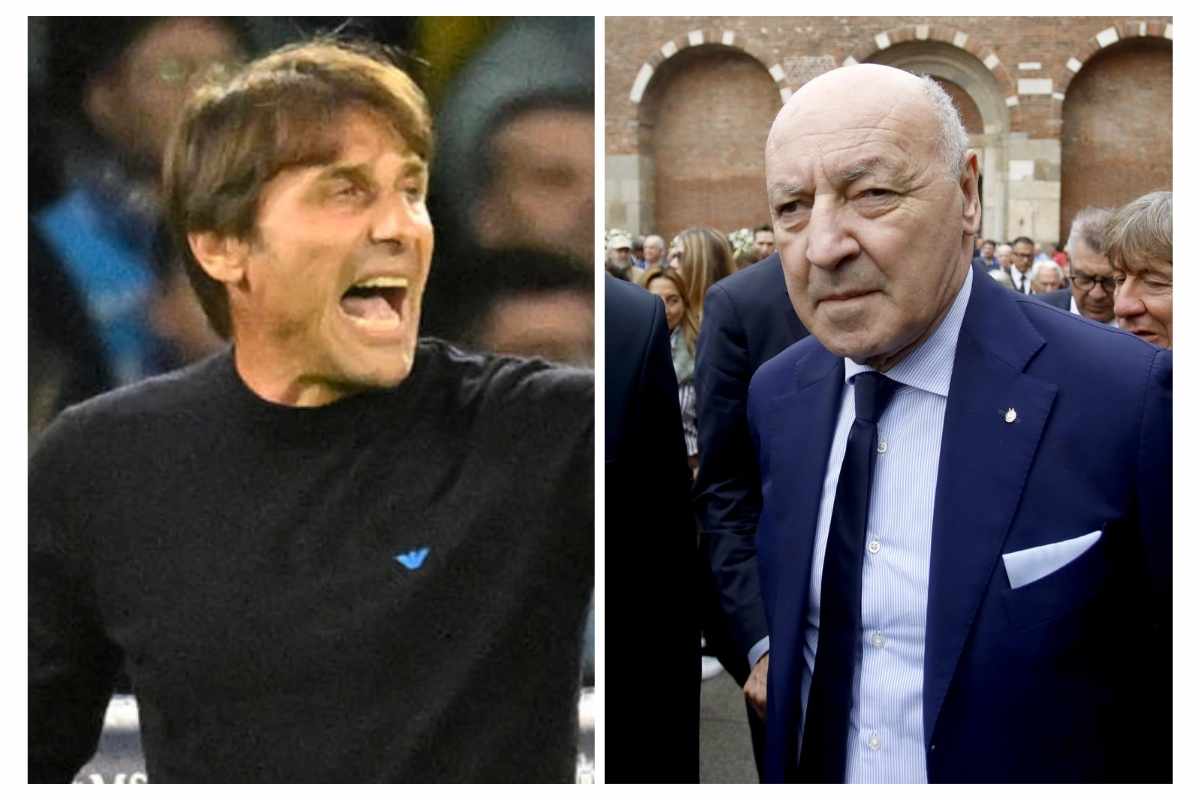 Scontro Conte-Marotta al termine di Napoli-Inter