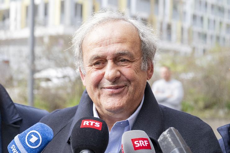 Michel Platini in primo piano