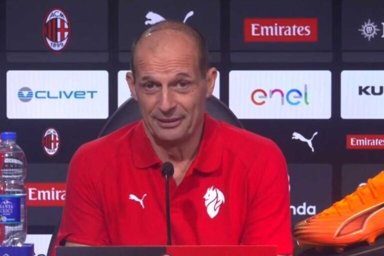 Allegri in conferenza stampa per Inter-Milan