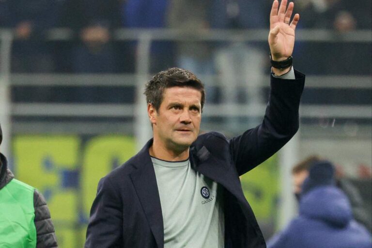 Cristian Chivu durante la partita di Serie A 2025 contro la Lazio