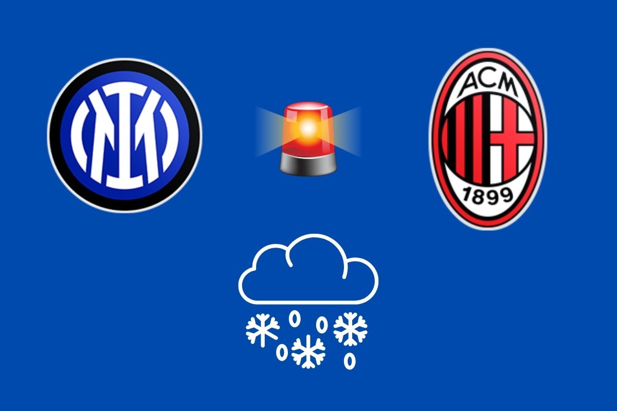 Derby Inter-Milan a rischio neve