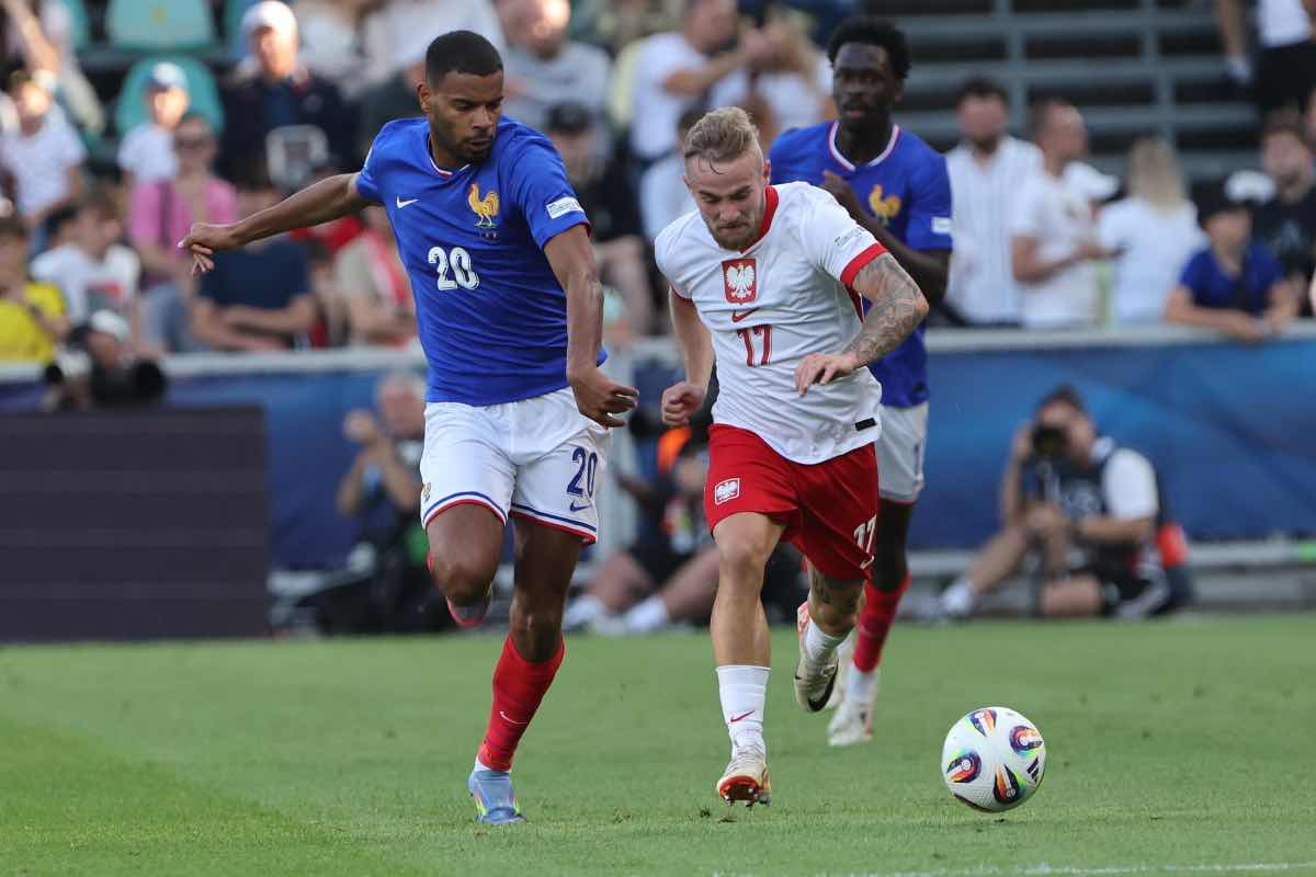 Andy Diouf, centrocampista dell'Inter, nel corso di un match con la maglia della nazionale francese