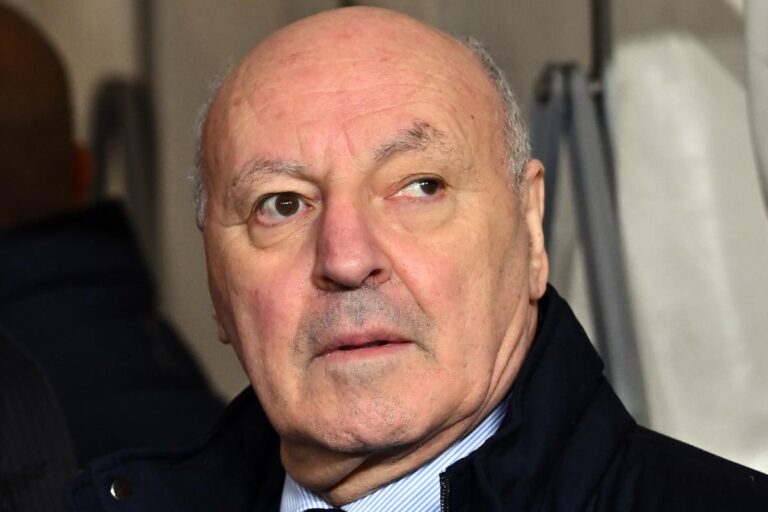 Giuseppe Marotta presidente dell'Inter, alla partita di Serie A contro l'Atalanta