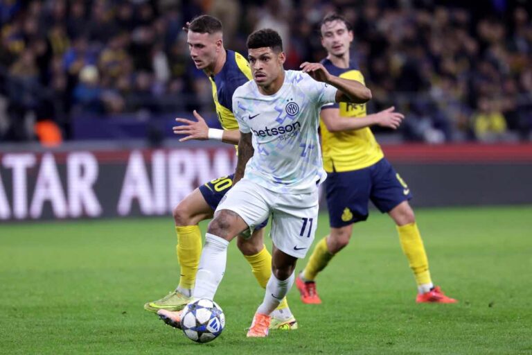 Inter, Luis Henrique in campo durante una gara di Champions