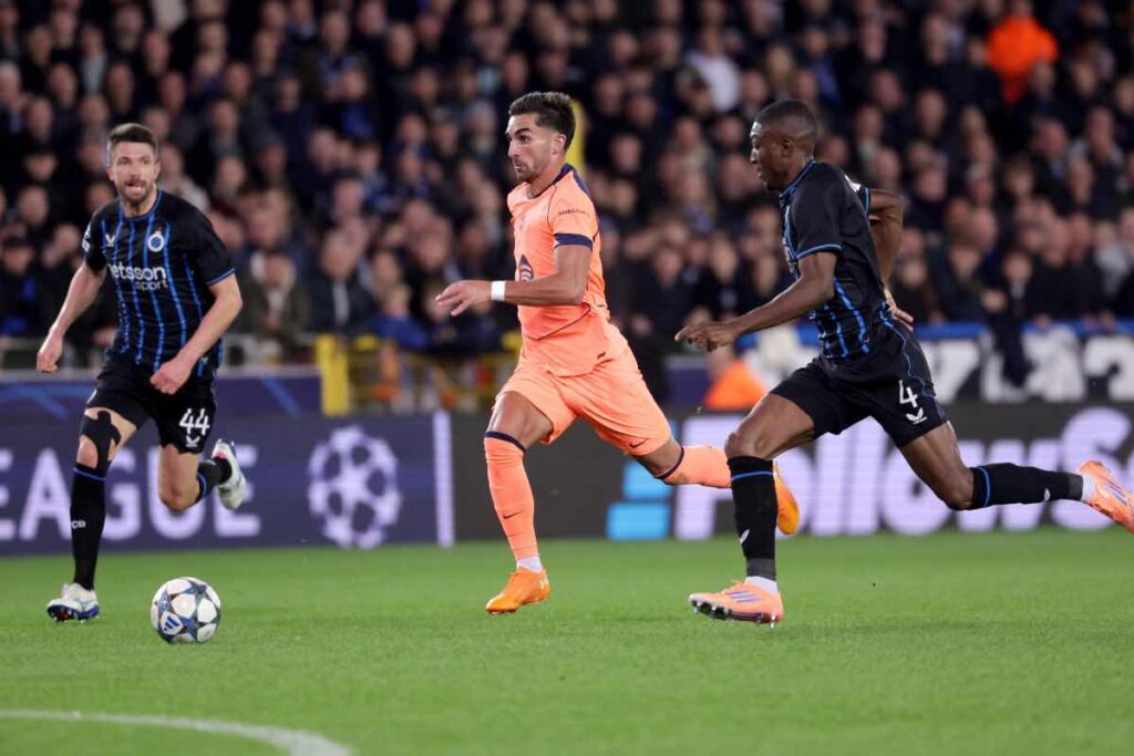 Inter, Joel Ordoñez in campo con il Club Bruges per una gara di Champions