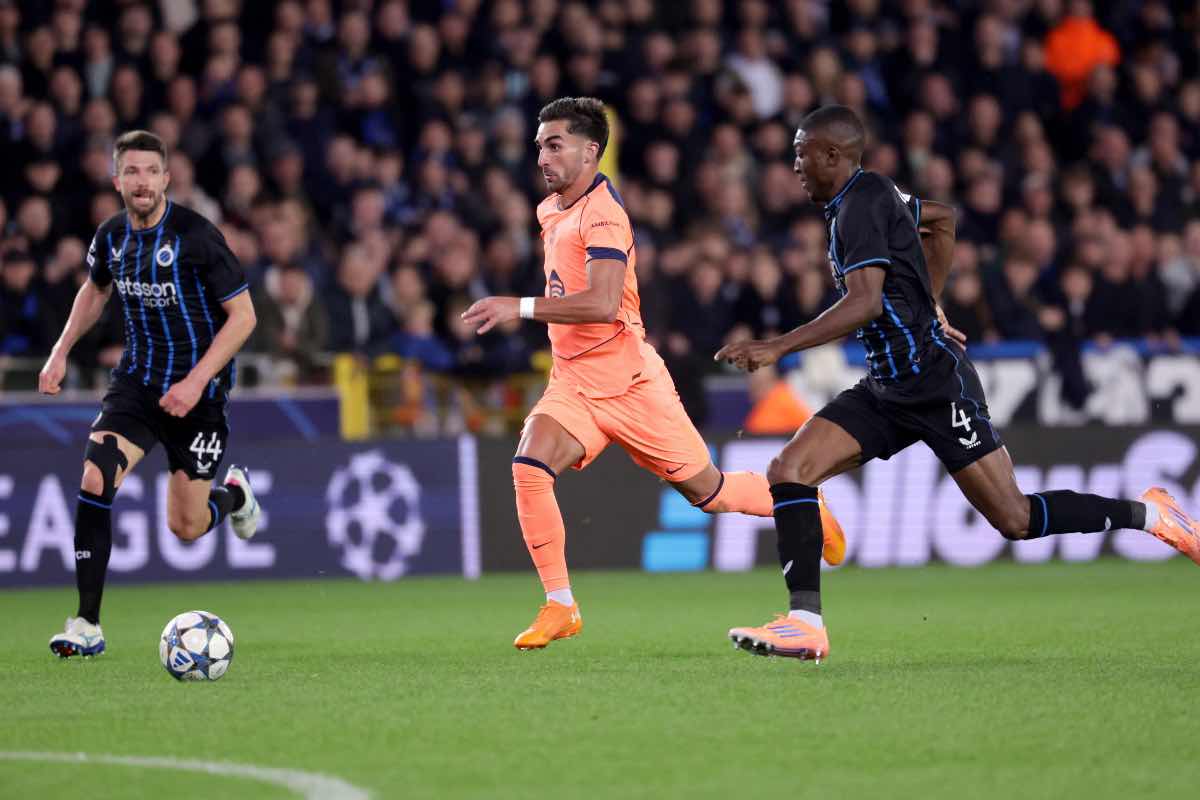 Inter, Joel Ordoñez in campo con il Club Bruges per una gara di Champions