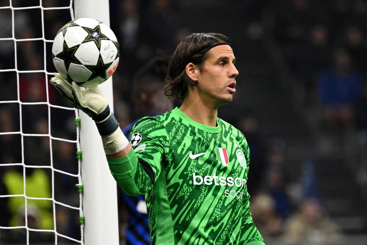 Yann Sommer, portiere dell'Inter, nel corso di un match contro l'Arsenal della stagione 2024/25