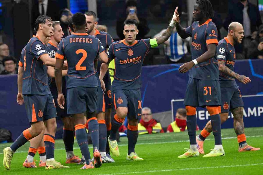 Foto dell'Inter in gruppo