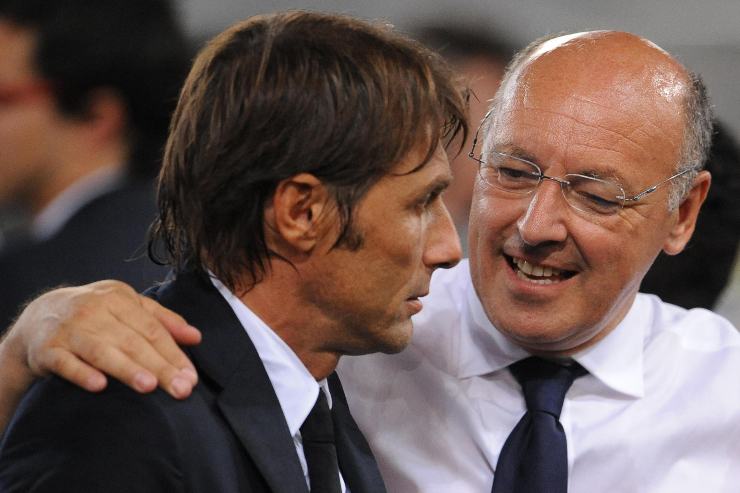 Beppe Marotta e Antonio Conte insieme ai tempi della Juventus