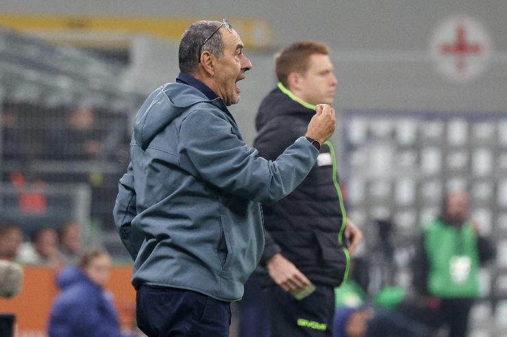 Sarri arrabbiato durante Inter - Lazio