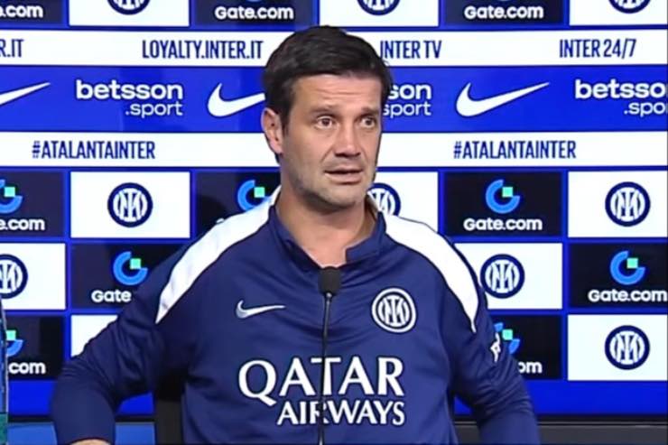 Cristian Chivu in conferenza stampa per la Serie A 2025