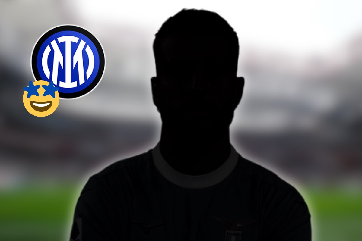 Logo Inter e calciatore misterizzato