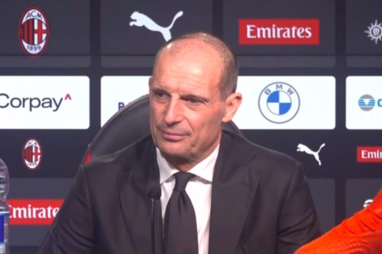 Inter, Allegri parla in conferenza stampa