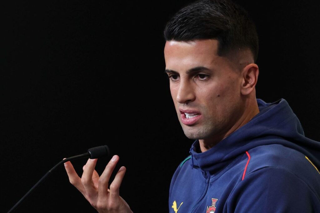 Cancelo in conferenza stampa