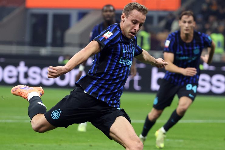 Davide Frattesi nella gara di Coppa Italia 2025