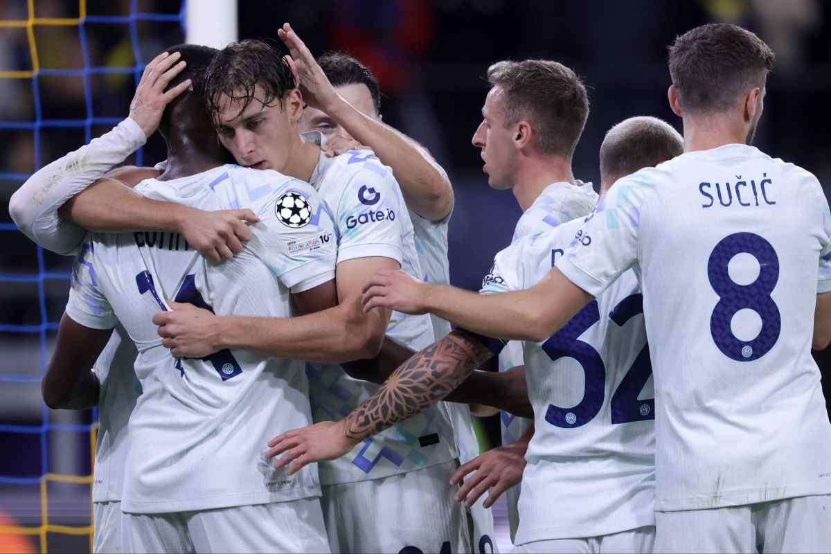 Inter in gruppo dopo una rete