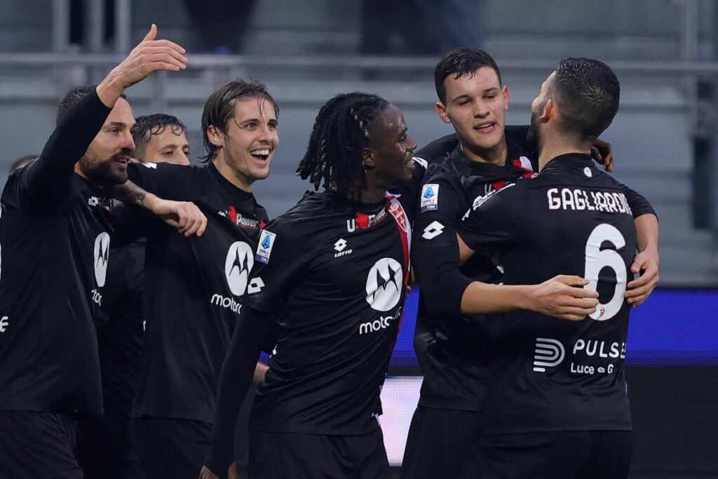 Valentin Carboni del Monza esulta