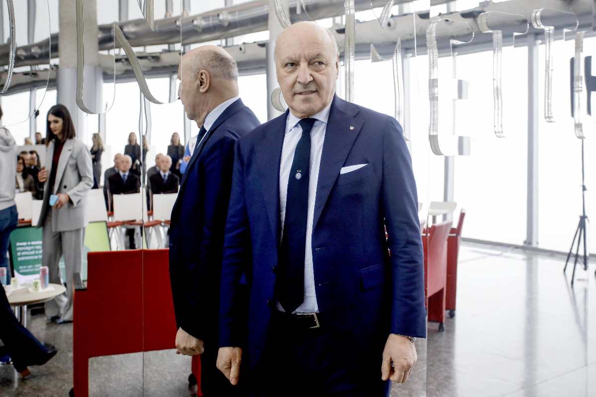 Beppe Marotta in primo piano, un pensiero al mercato