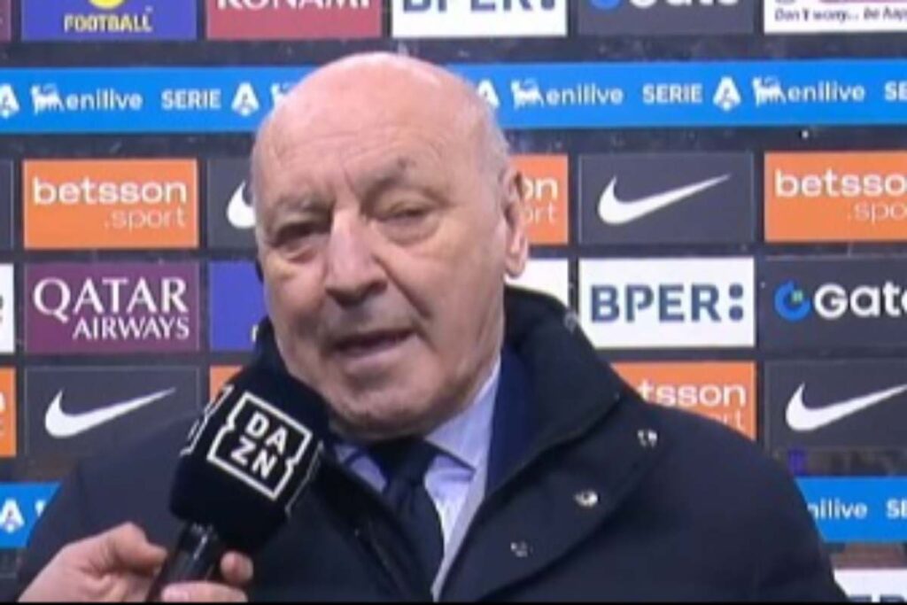 Marotta parla a Dazn prima della gara fra Inter e Lecce