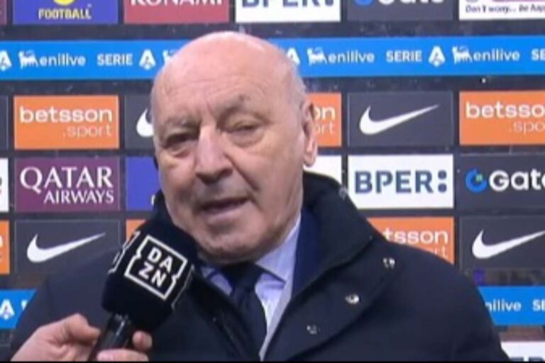 Marotta parla a Dazn prima della gara fra Inter e Lecce