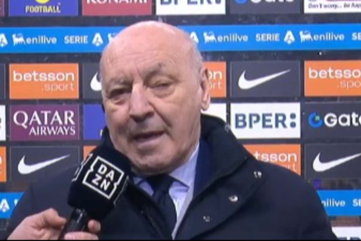 Marotta parla a Dazn prima della gara fra Inter e Lecce
