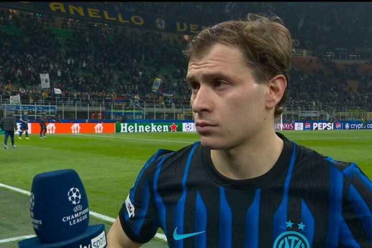 Barella nel post-partita