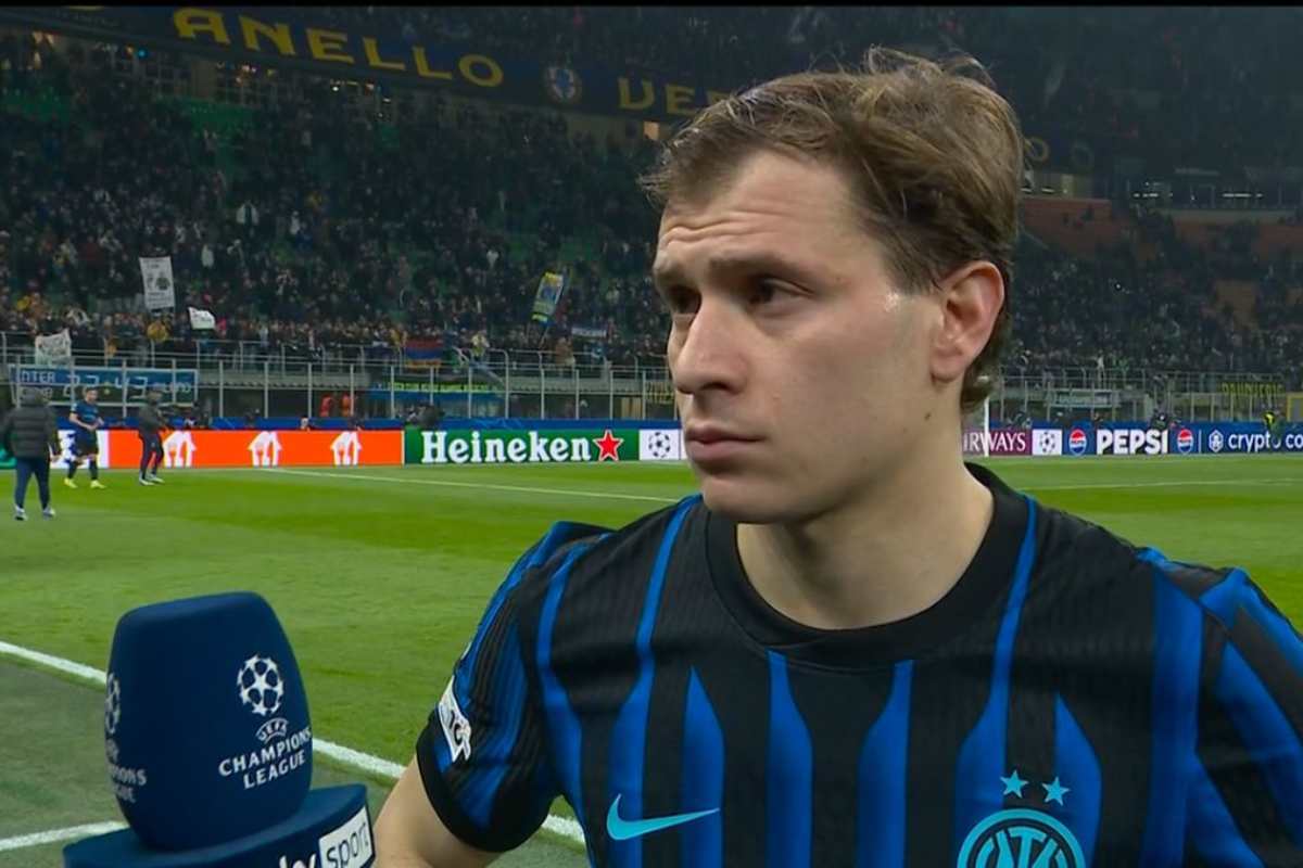 Barella nel post-partita