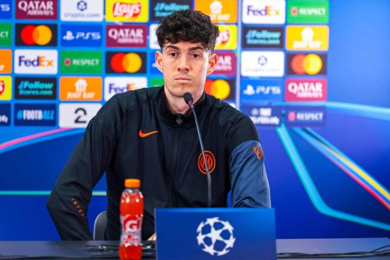 Alessandro Bastoni parla in conferenza stampa dopo il caos post Inter-Juventus