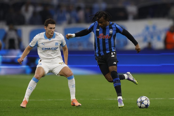 Benjamin Pavard nella gara di Champions Ligue 2025/2026