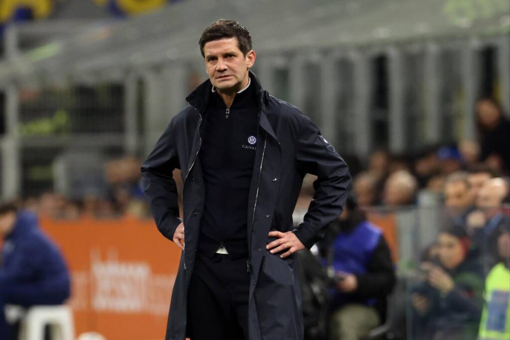 Chivu durante Inter Juventus a San siro