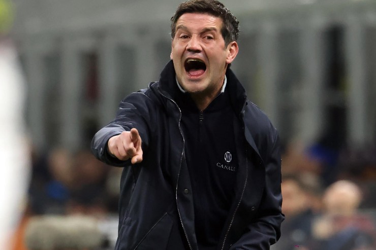 Cristian Chivu nella gara di Serie A 2026